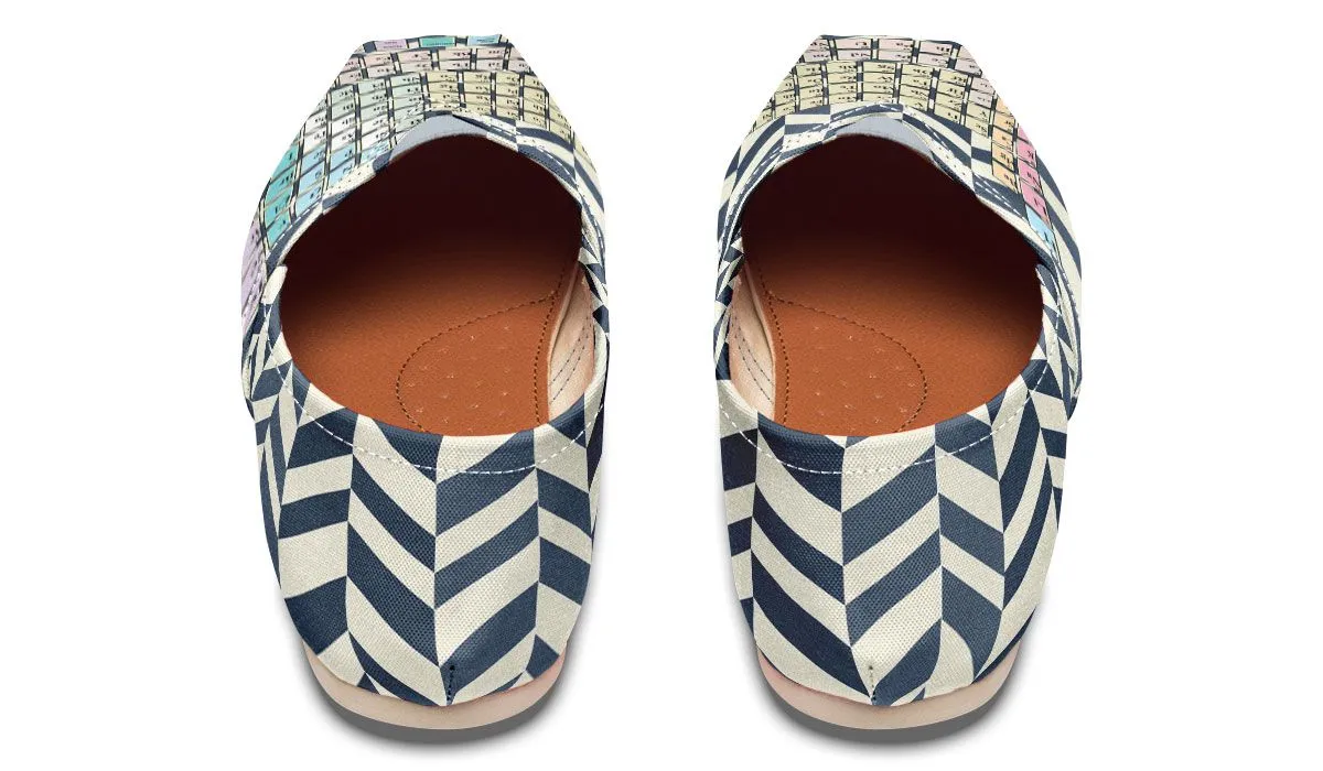 Periodic Table Chevron Casual Shoes