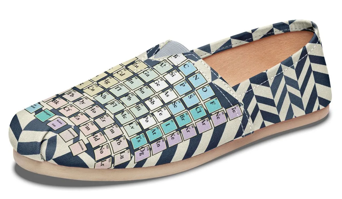 Periodic Table Chevron Casual Shoes