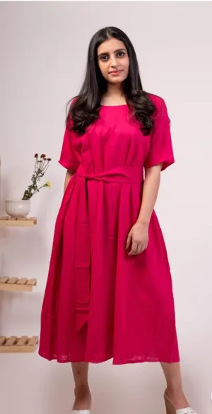 Pink Midi Dress