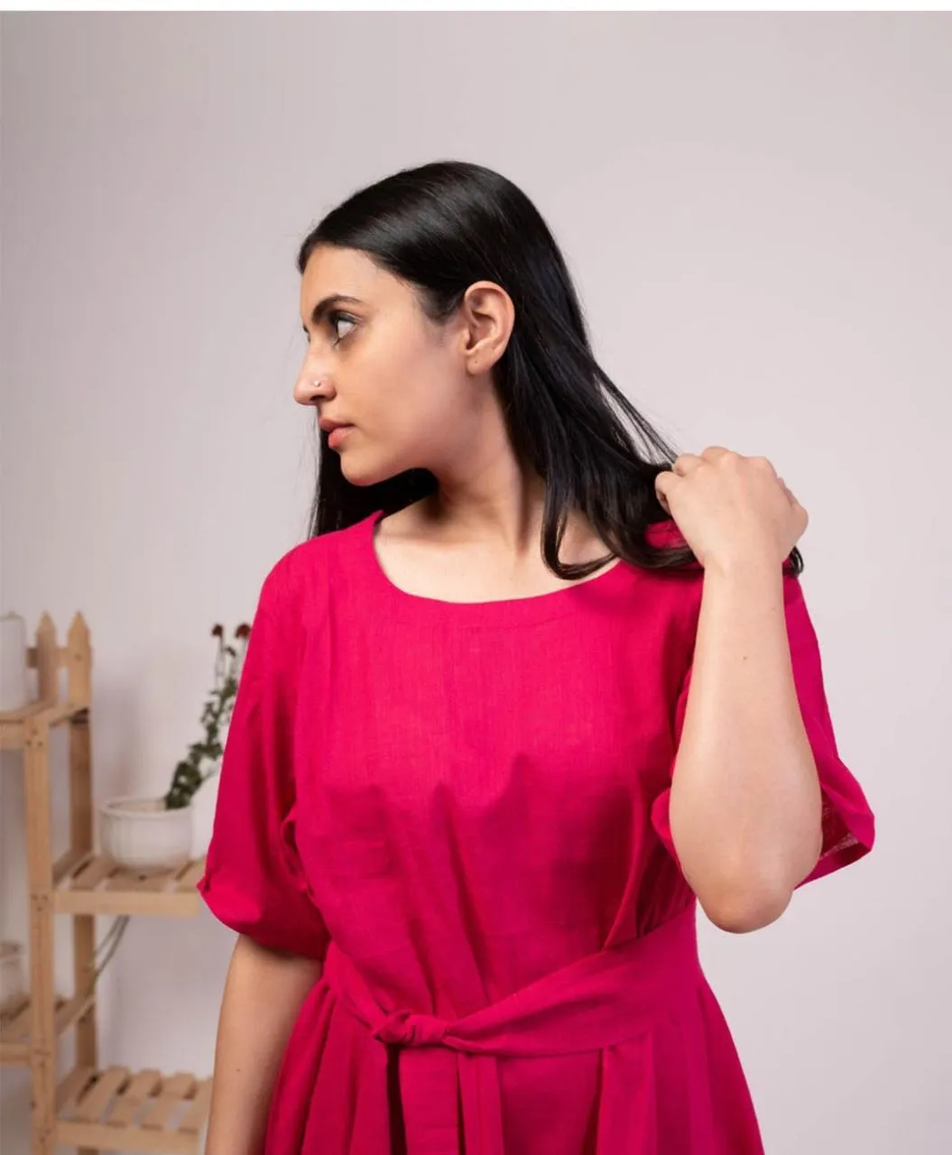 Pink Midi Dress