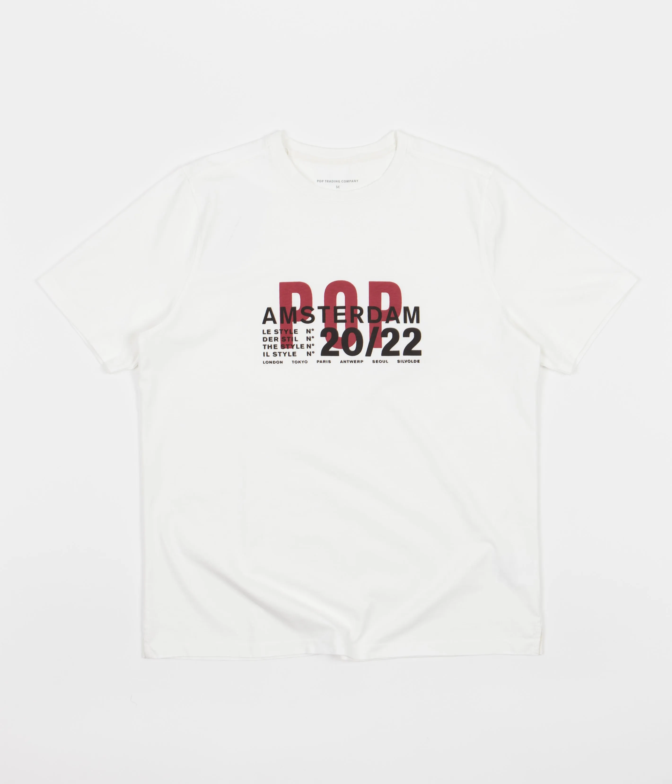 Pop Trading Company Stijl T-Shirt - Off White