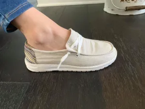 Poppy Cream & Serape Shoes