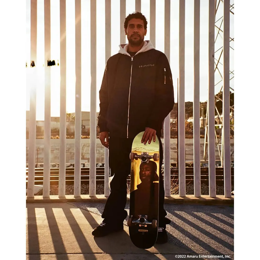 Primitive 8.0 Tupac Rodriguez Shine Deck - Gold