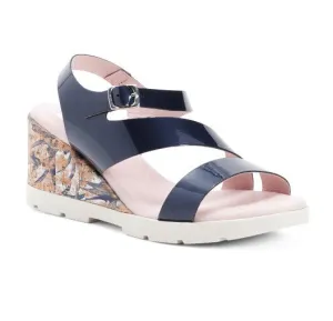 PUCHE Made In Spain Leather Cork Wedge Sandals
