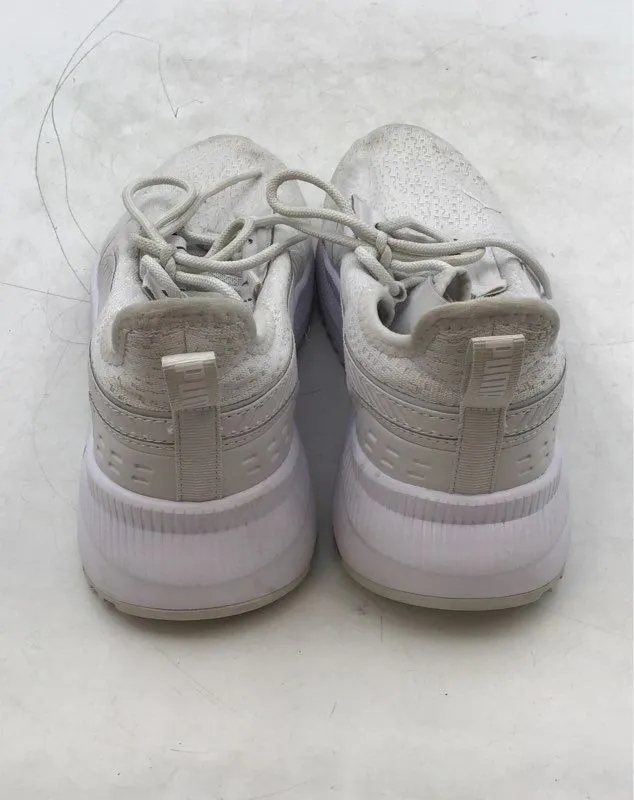 Puma Women's Pacer Future Luxe 391729-01 White Running Shoes - Size 10