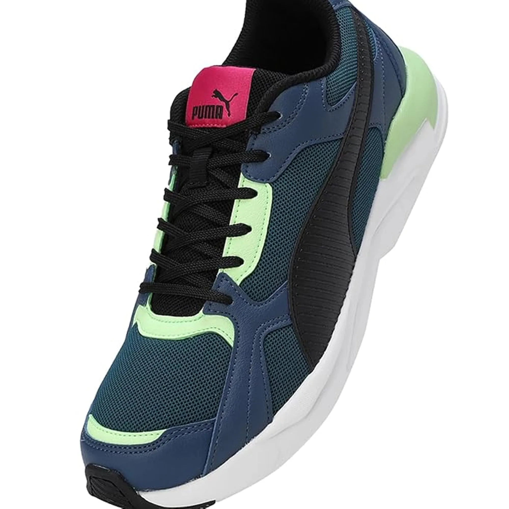 Puma X-Ray Fluido Men's Sneaker (Black-Dark Denim-Fizzy Lime) - 39464101