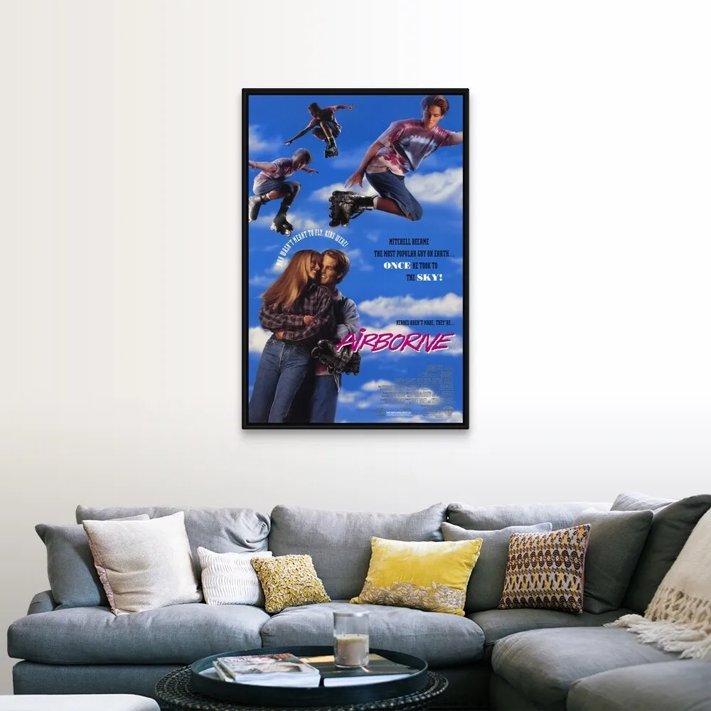 "Airborne (1993)" Black Float Frame Canvas Art
