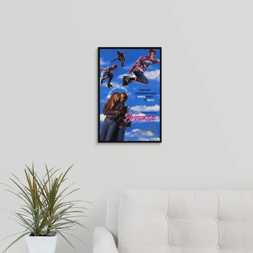 "Airborne (1993)" Black Float Frame Canvas Art