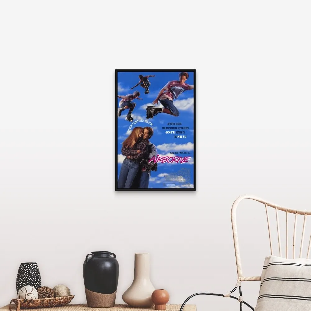 "Airborne (1993)" Black Float Frame Canvas Art
