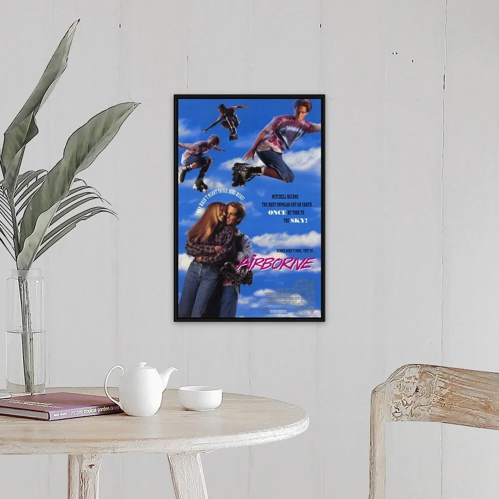 "Airborne (1993)" Black Float Frame Canvas Art