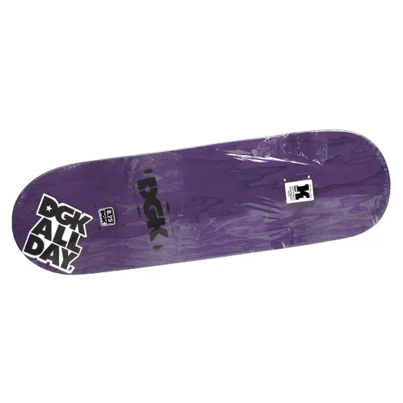 RAW x DGK - Boo Johnson v2 Skate Deck - 8.25 - Purple Wood