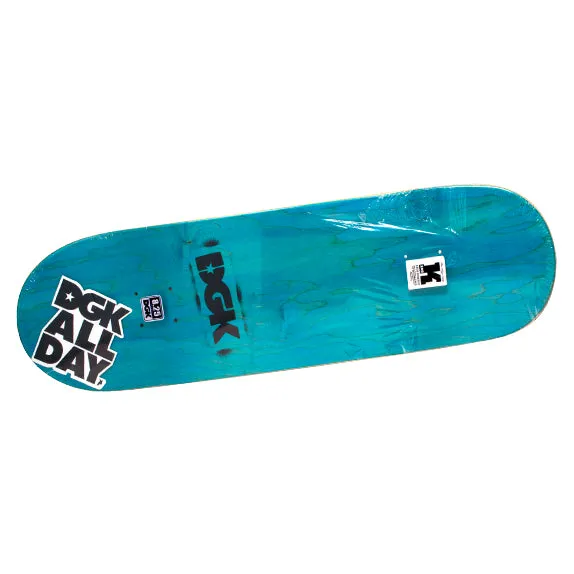 RAW x DGK - Boo Johnson v2 Skate Deck - 8.25 - Teal Wood