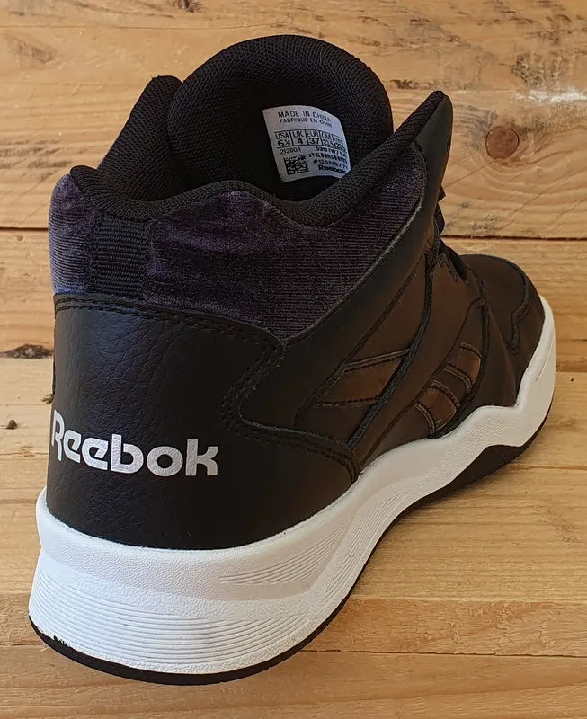 Reebok Royal BB4500 Mid Leather Trainers UK4/US6.5/EU37 FW7156 Black/White