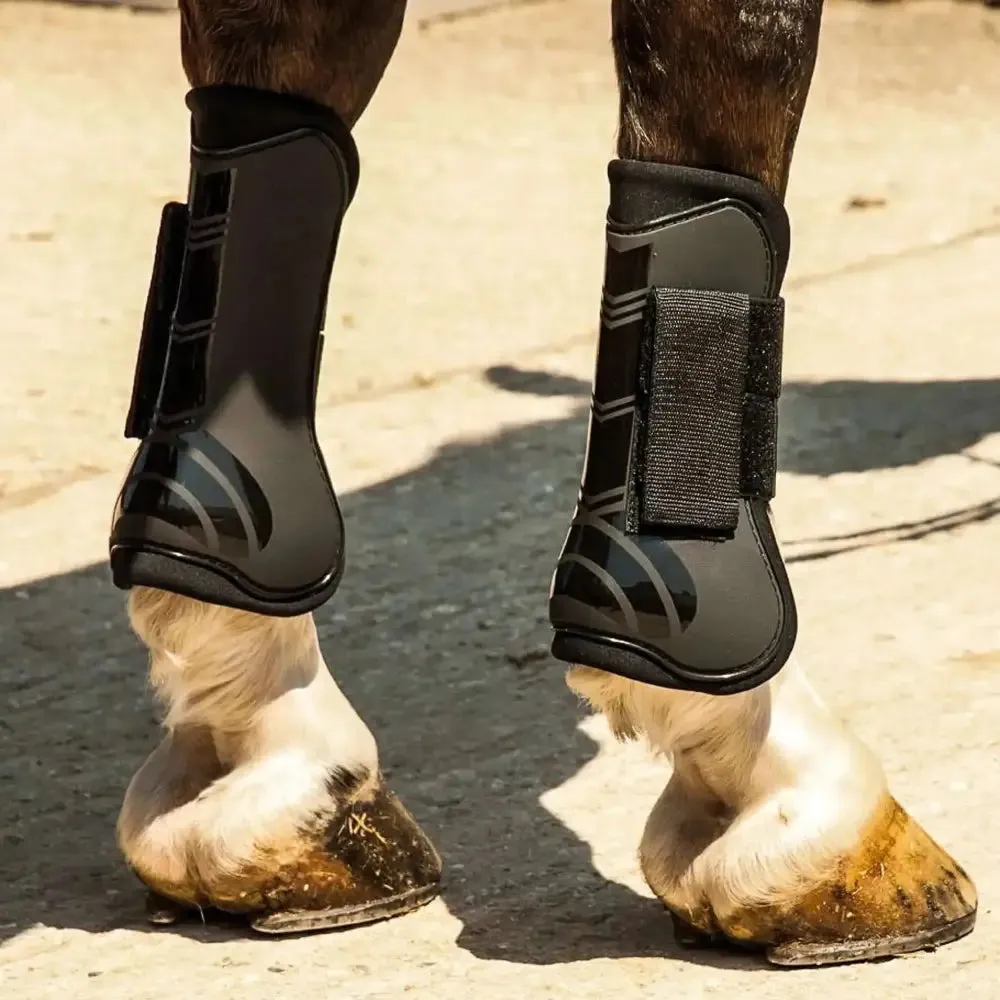 Rhinegold Tendon Boots & Fetlock Set With Gloss Design