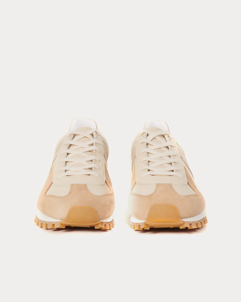 Running Beige Low Top Sneakers