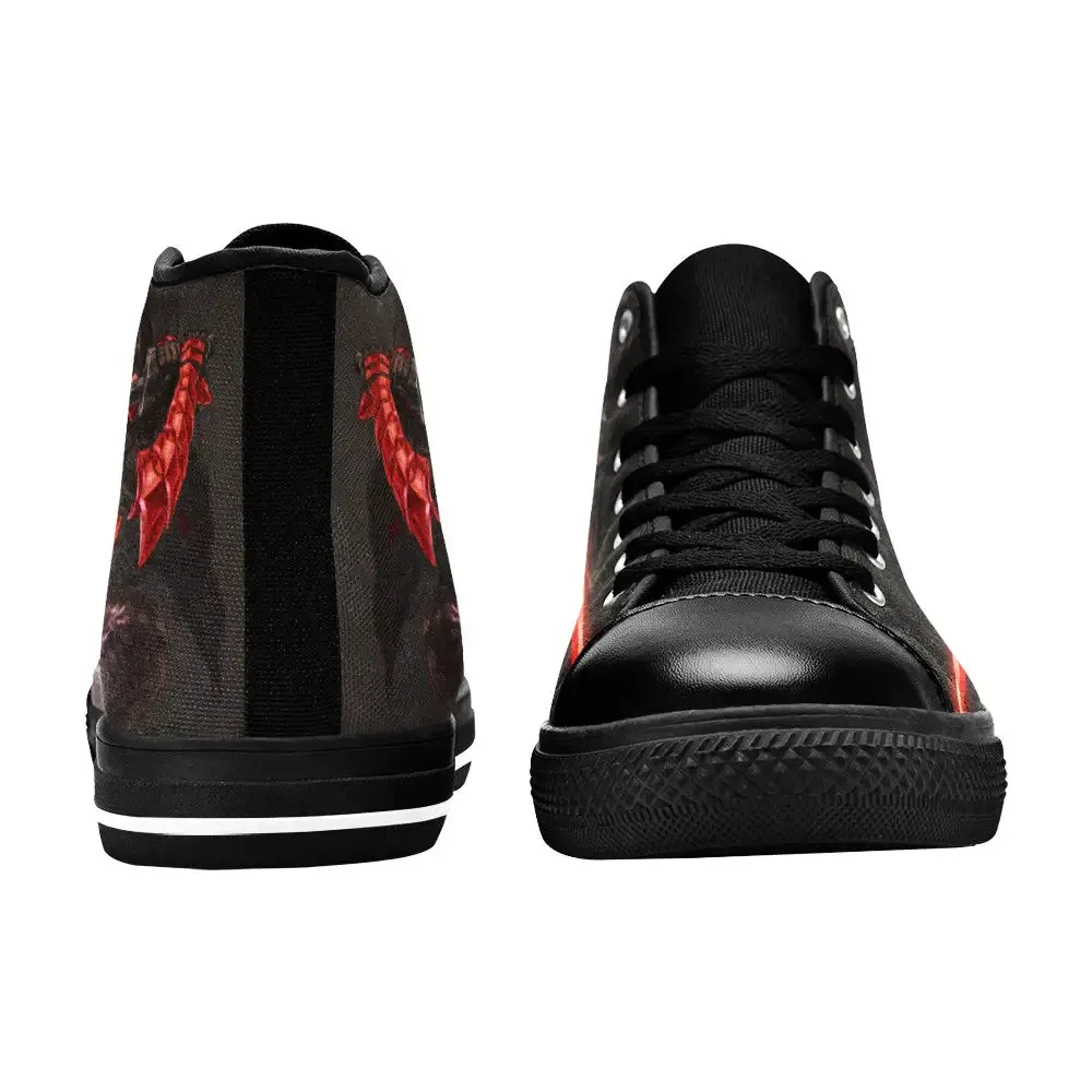 RWBY Raven Branwen Shoes High Top Sneakers for Kids and Adults