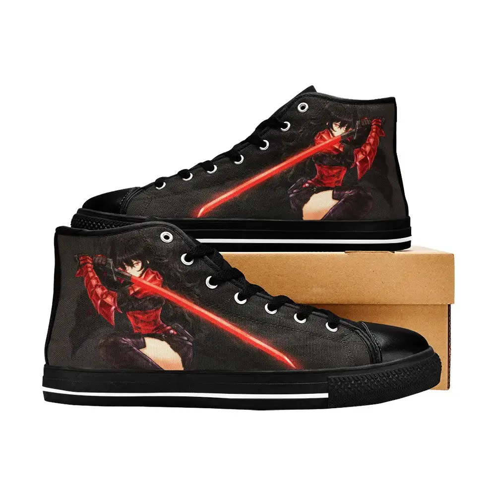 RWBY Raven Branwen Shoes High Top Sneakers for Kids and Adults