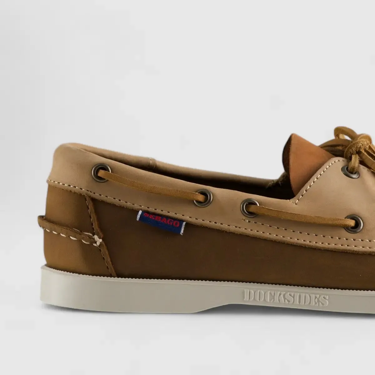 Sebago Portland Spinnaker Nubuck Wax Almond Orange 7002