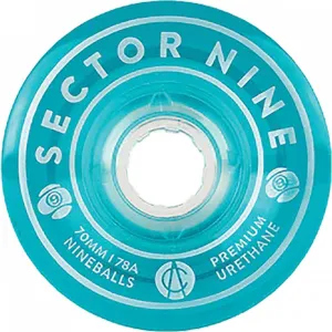 Sector 9 Nineballs 70mm 78A Clear Blue Longboard Wheels