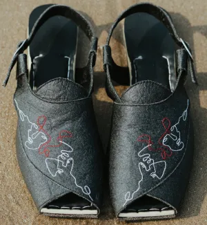 Shoes-Charcoal Peshawaris