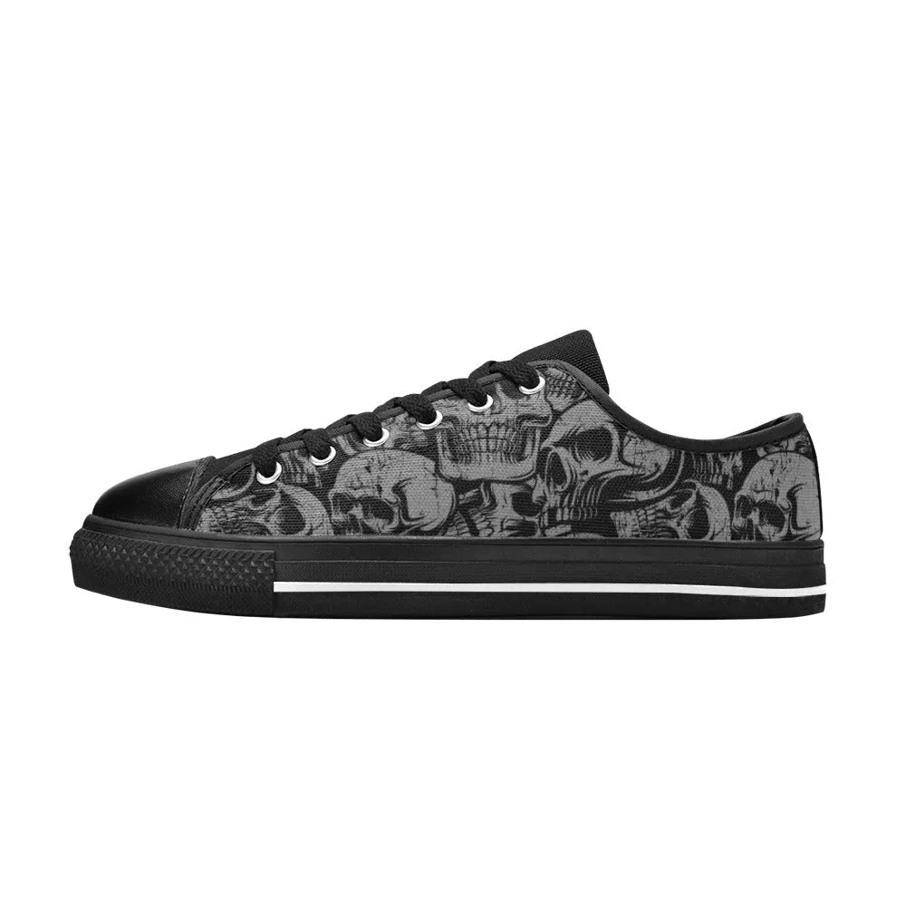 Silver Skull Aquila Canvas Shoes