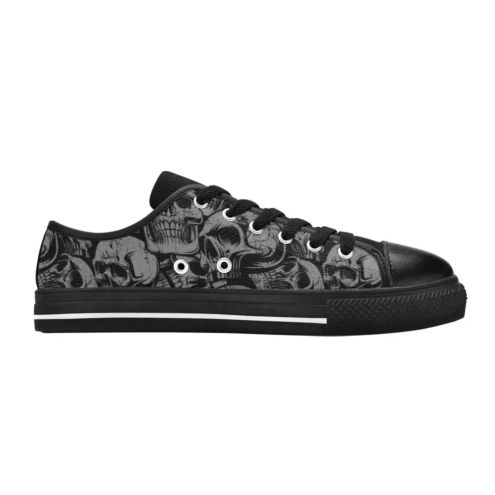 Silver Skull Aquila Canvas Shoes