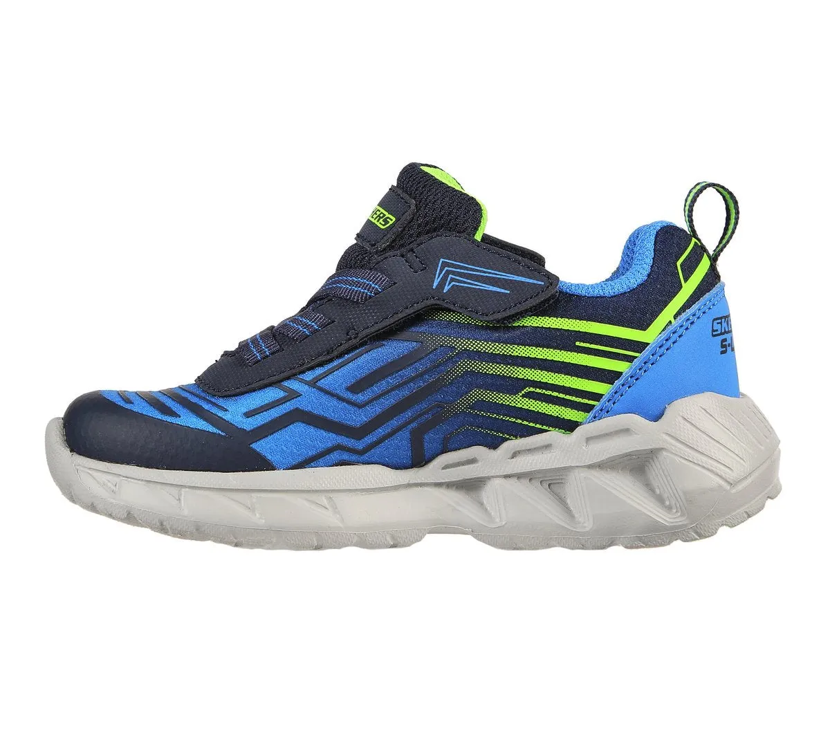 Skechers Kids Magna Lights Maver Trainers - Blue / Lime