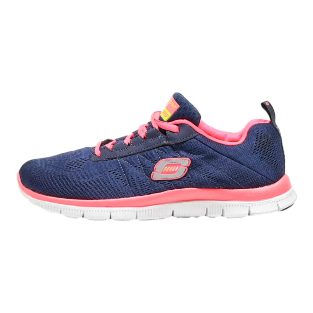 SKECHERS Sneaker Trainers Blue Synthetic Womens UK 4