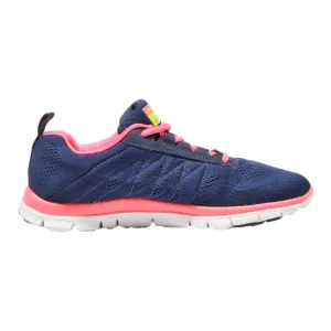 SKECHERS Sneaker Trainers Blue Synthetic Womens UK 4