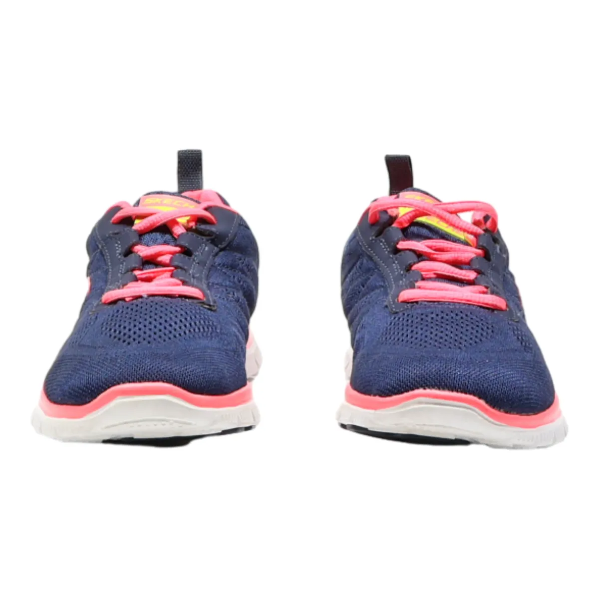 SKECHERS Sneaker Trainers Blue Synthetic Womens UK 4