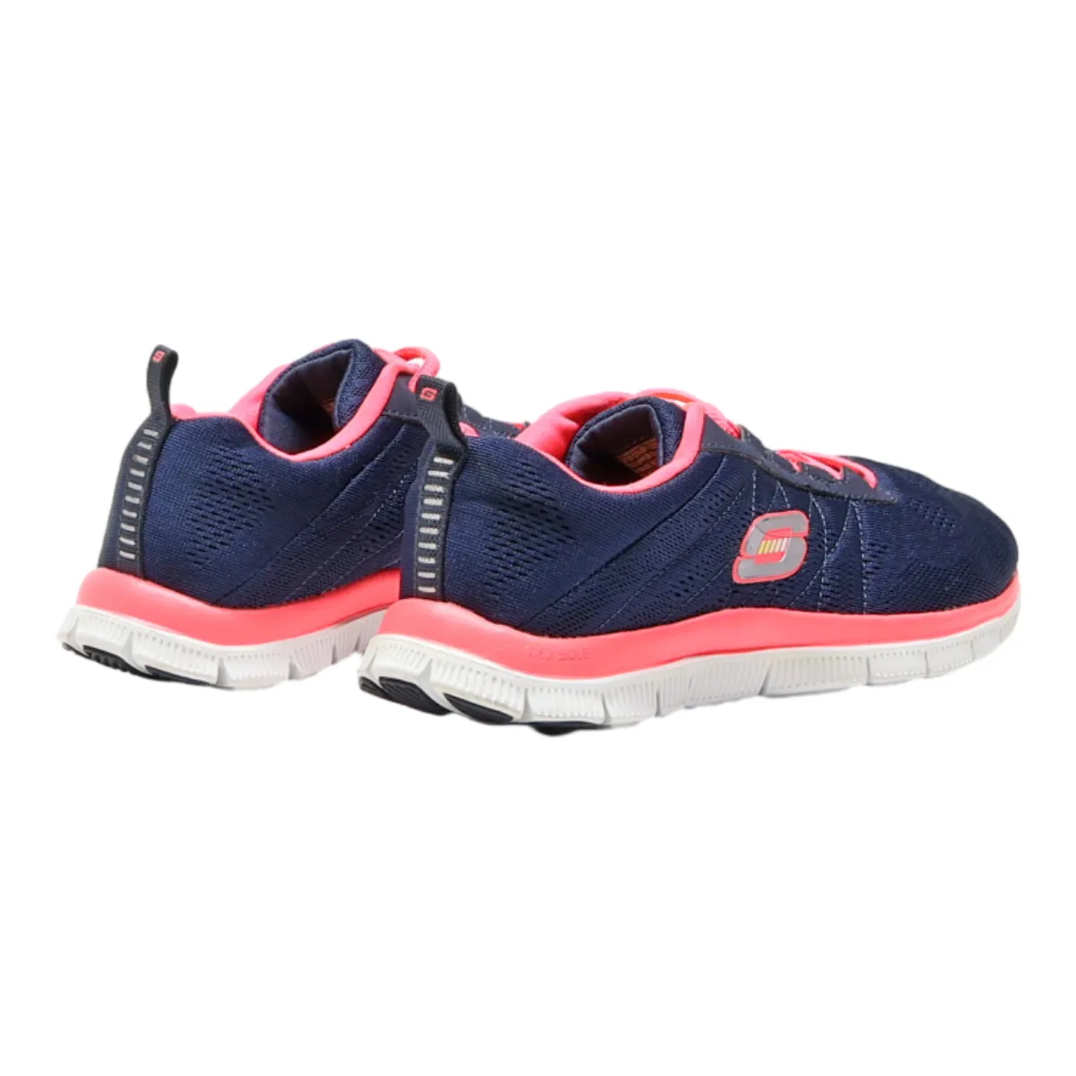 SKECHERS Sneaker Trainers Blue Synthetic Womens UK 4
