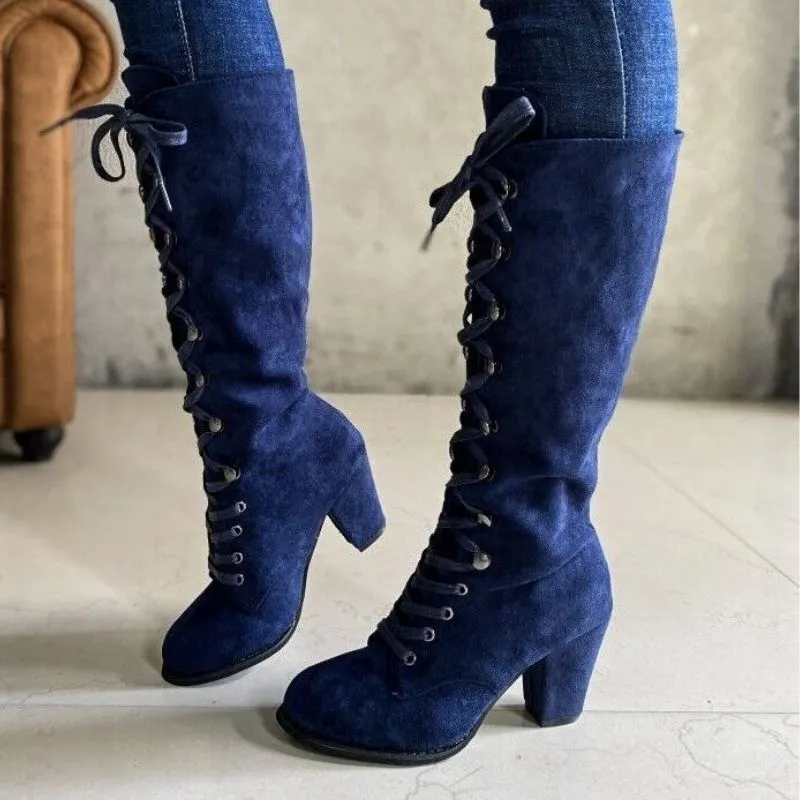 Steampunk lace-up boots