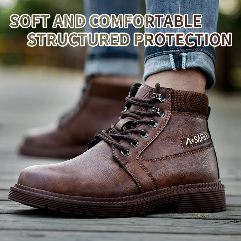 Steel Toe Boots for Men Military Work Sneakers Indestructible High Top for Women Athletic Safety Shoes Composite Toe