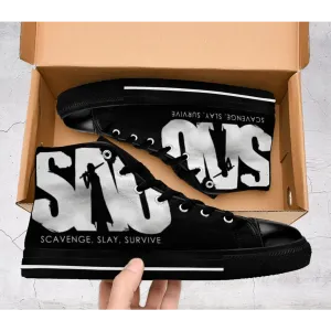 Sword Art Online Kirito Asuna SAO Shoes High Top Sneakers for Kids and Adults