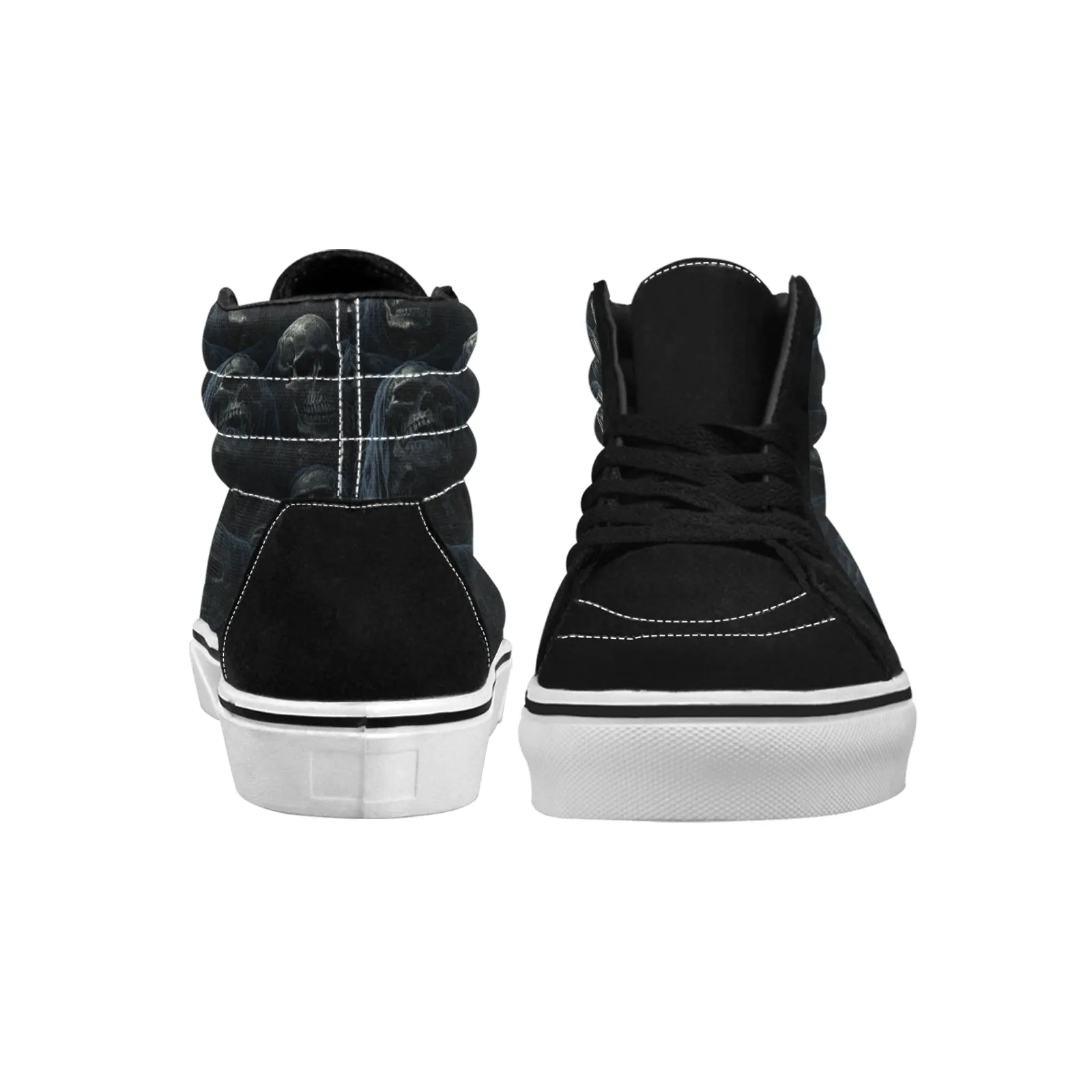 The Reaper Is Watching High Top Canvas Shoes