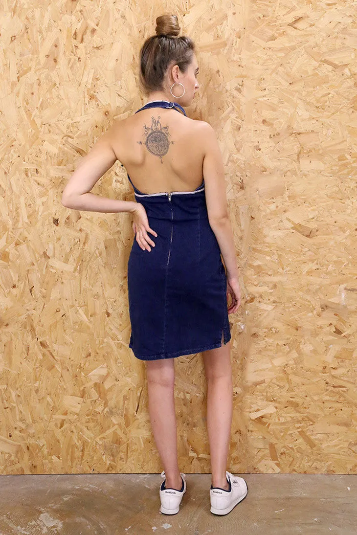 Tommy Hilfiger Denim Halter Midi dress