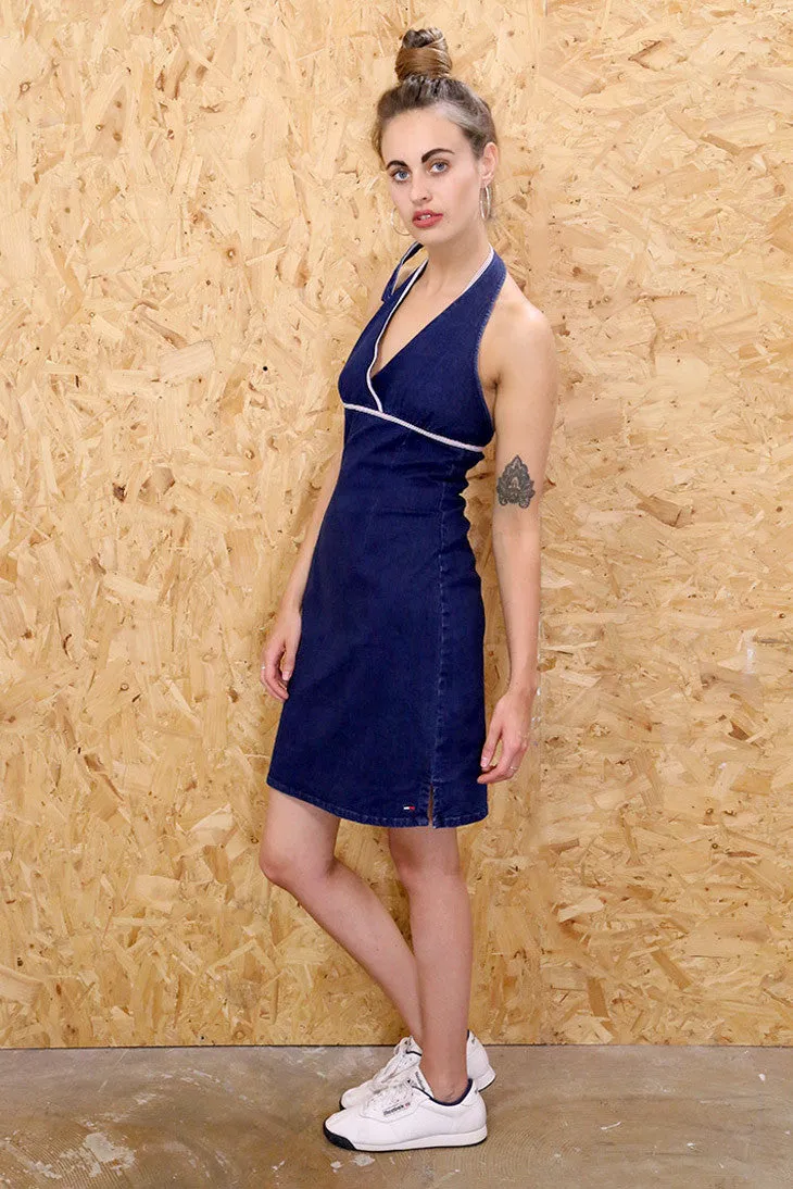 Tommy Hilfiger Denim Halter Midi dress