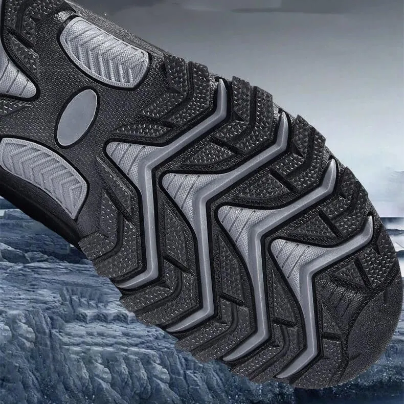 Unisex Non-slip Waterproof Outdoor Hiking Shoes for Trekking, Climbing, and Camping, Black