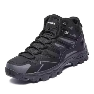 Unisex Non-slip Waterproof Outdoor Hiking Shoes for Trekking, Climbing, and Camping, Black