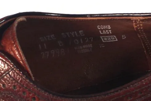 USA-Made Easy Flex Dark Brown Leather Gunboats - Size 11B