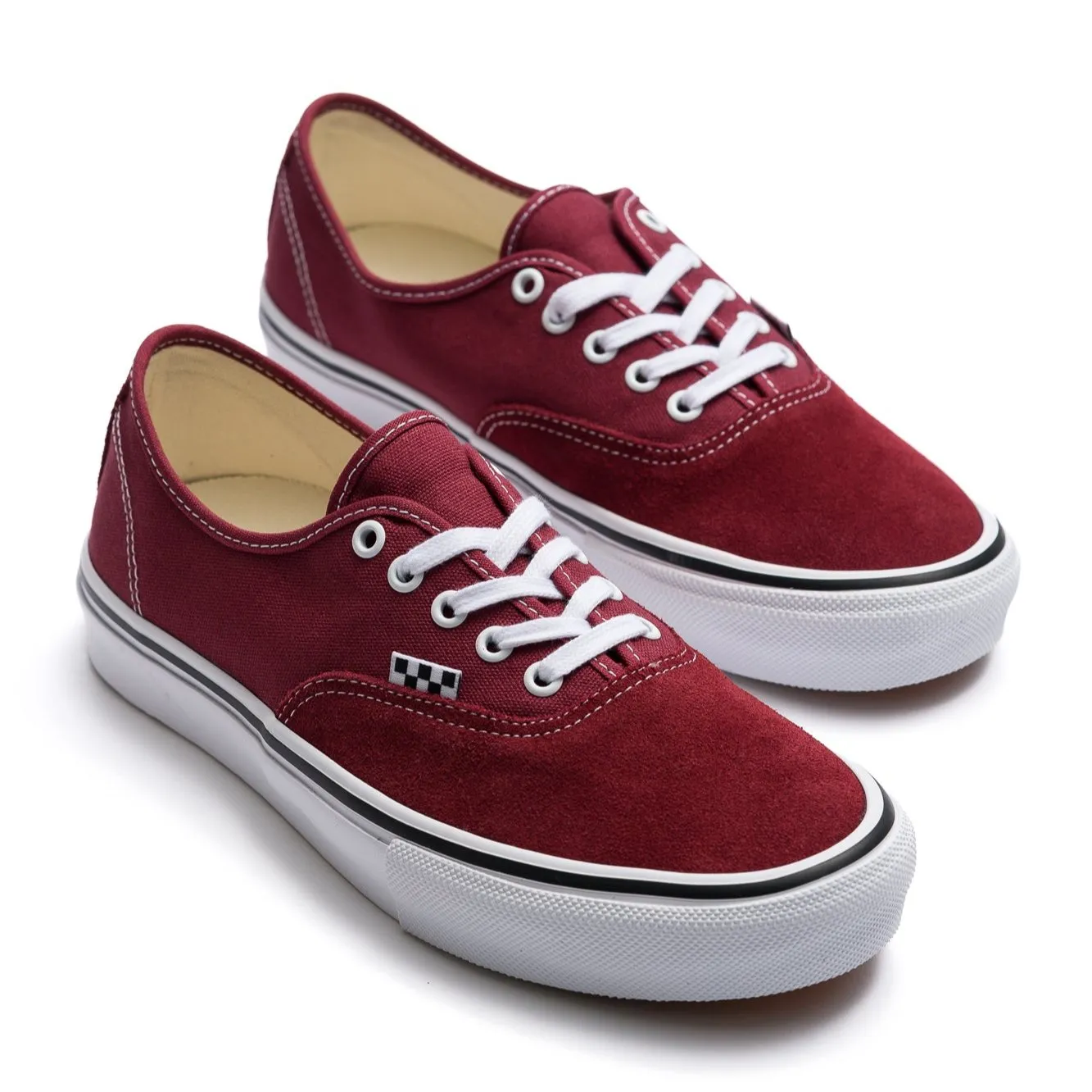 Vans Skate Authentic - Burgundy/White