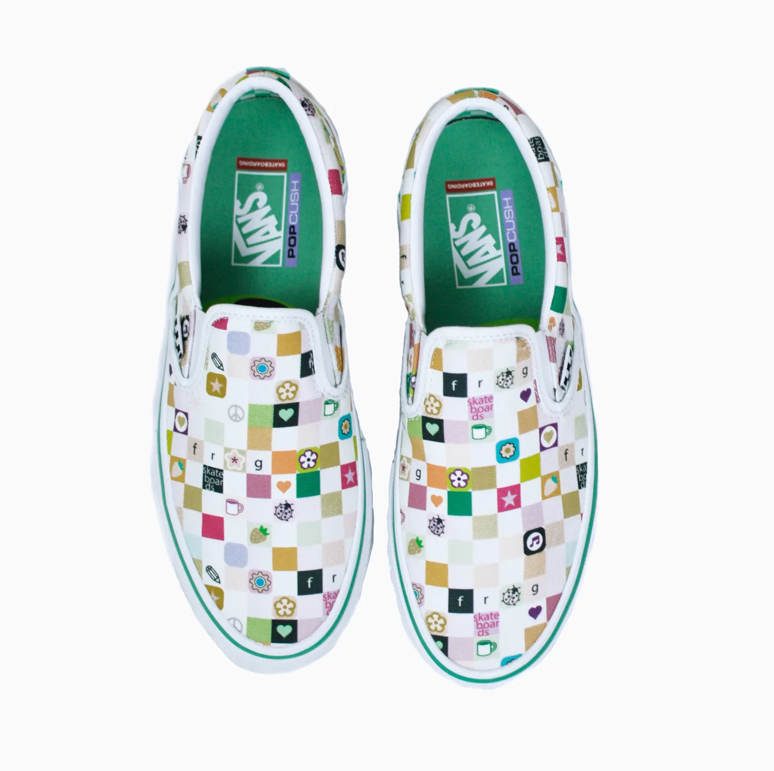 VANS SKATE X FROG SLIP ON WHITE