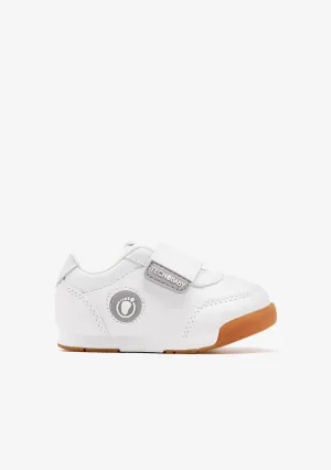 White Logo Respectful Sneakers