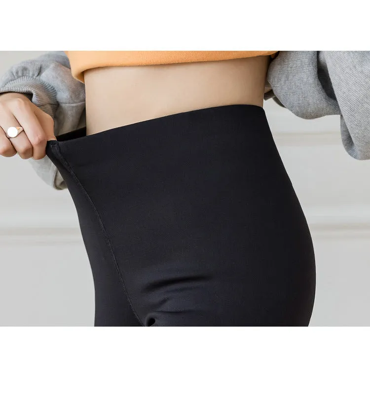 Women Faux Fleece Lined High Waisted Thick Tummy Control Winter Warm Leggings