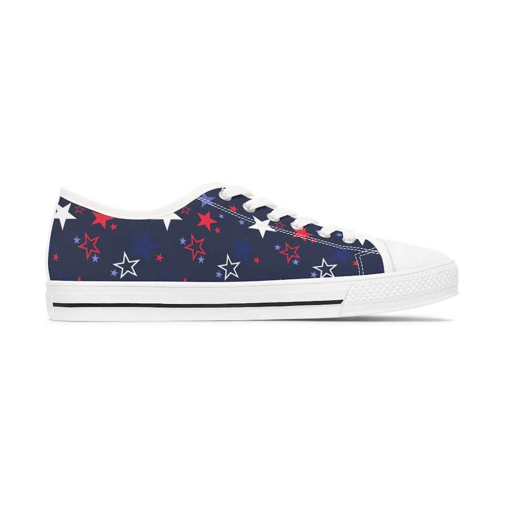 Women's 4th of July Sneakers / Usa Stars Sneakers / Patriotic Shoes