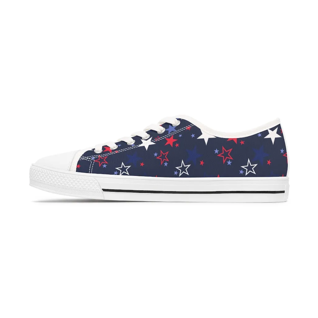 Women's 4th of July Sneakers / Usa Stars Sneakers / Patriotic Shoes