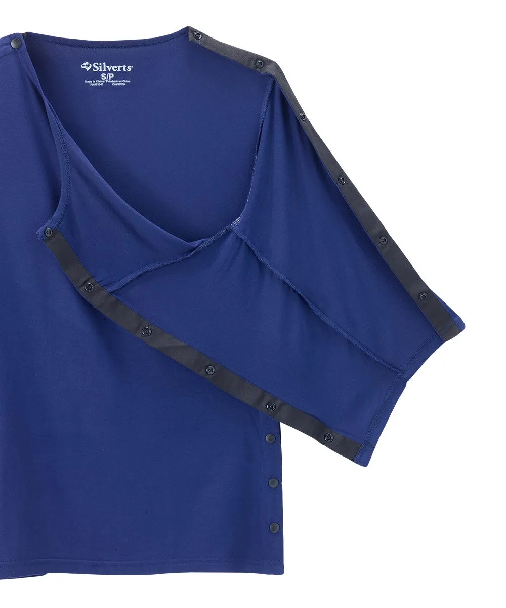Women's Adaptive Post-Surgical Top With Snaps
