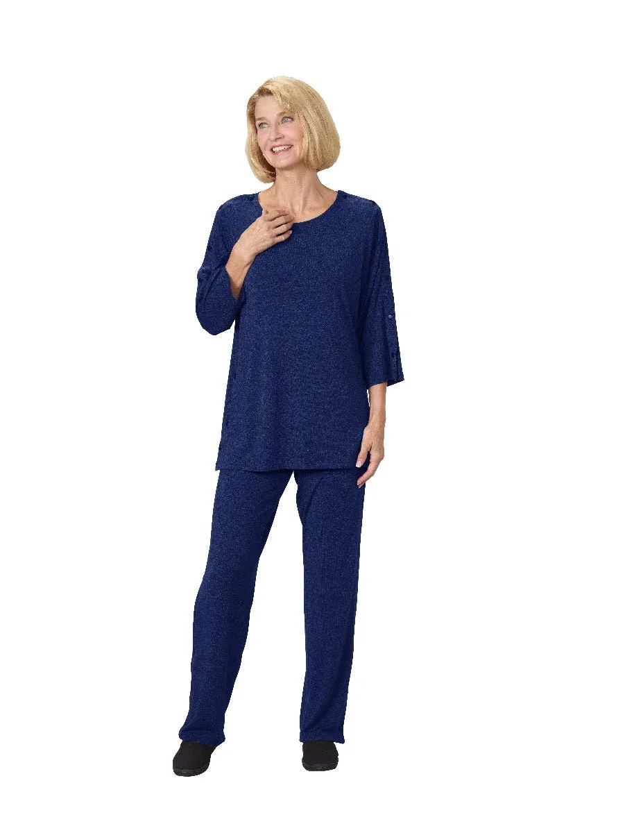 Women's Adaptive Post-Surgical Top With Snaps