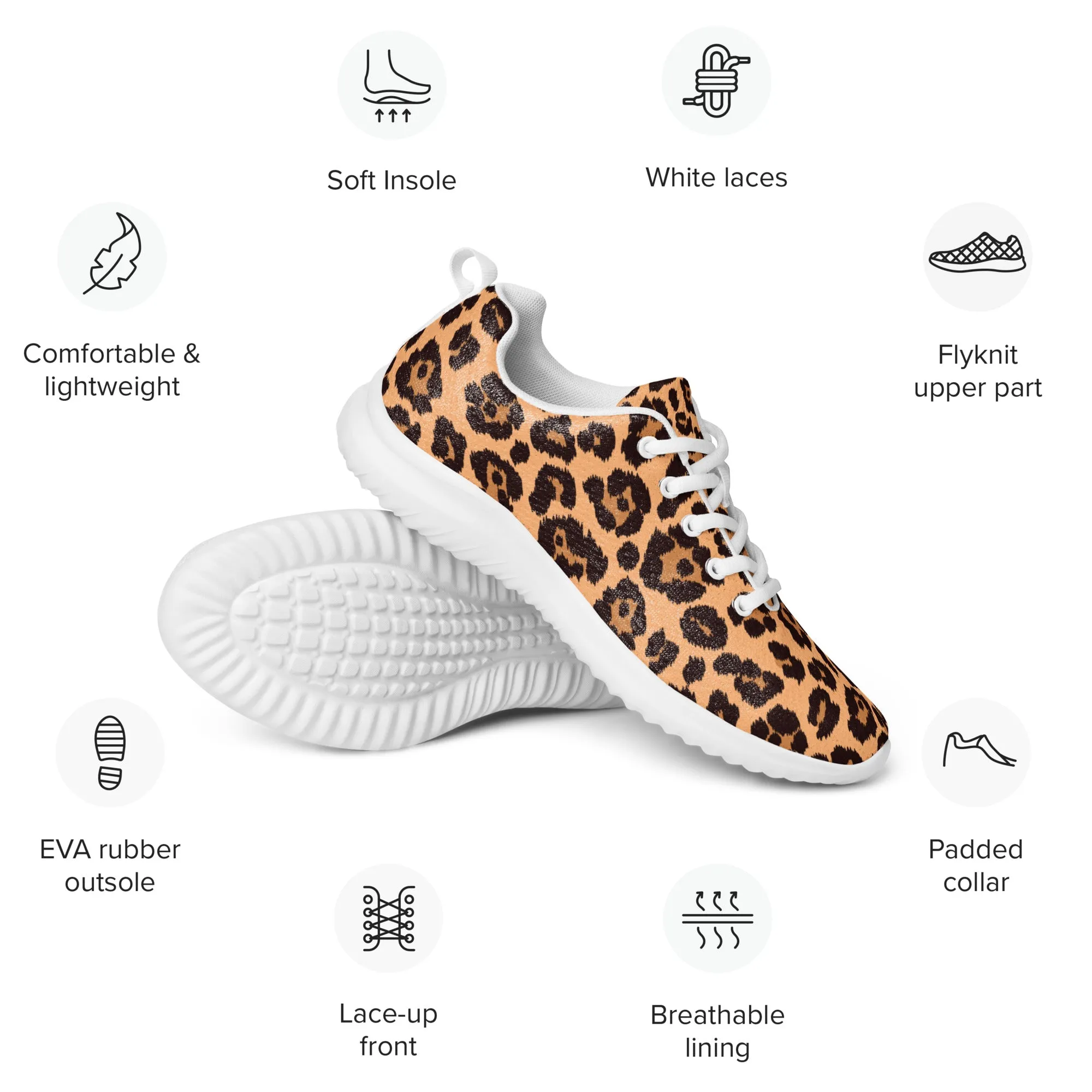 Women’s Sporty Sneakers in leopard print