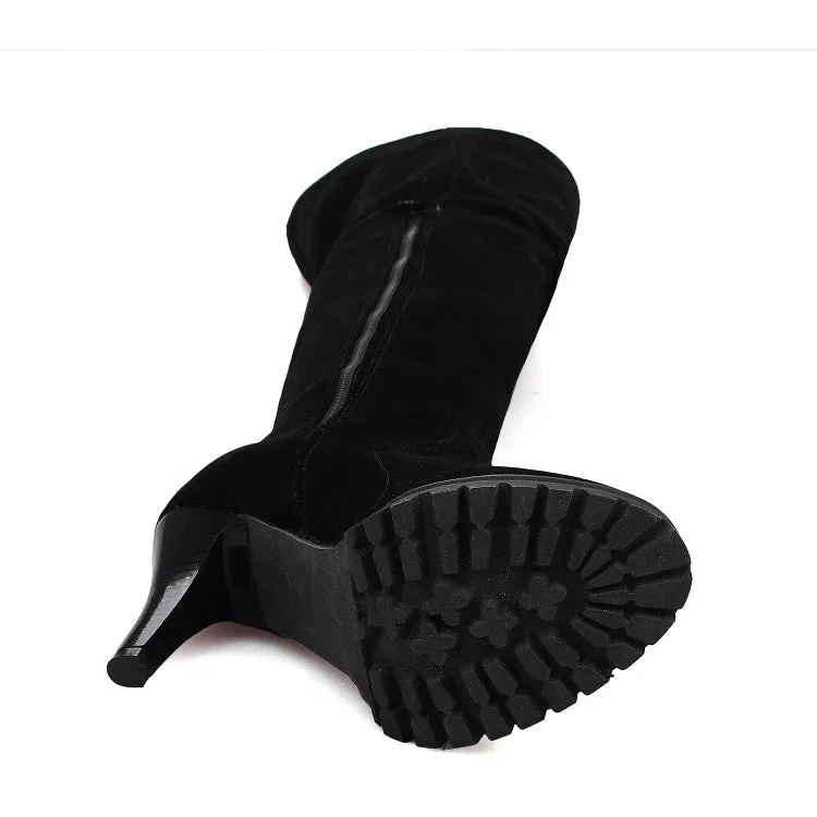 Women's Strappy High Heel Knee High Boots